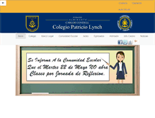 Tablet Screenshot of colegiopatriciolynch.cl